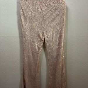 Glamorous Rose Gold Sequin Pants